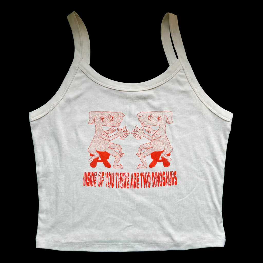 Inside of You There Are Two Dinosaurs - Screen Printed Graphic Tank